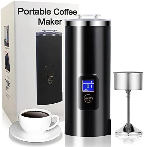 

Coffee Maker 8 OZ,Mini Percolator Coffee Pot for Single Serve as Espresso Machine with 304 Stainless Steel Kettle AC Black Cop