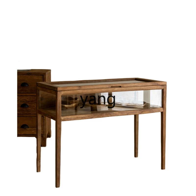 LXL Household Retro Style Glass Showcase Bedroom Solid Wood Dressing Table Cloakroom Jewelry Hallway
LXL Household Retro Style Glass Showcase Bedroom Solid Wood Dressing Table Cloakroom Jewelry Hallway