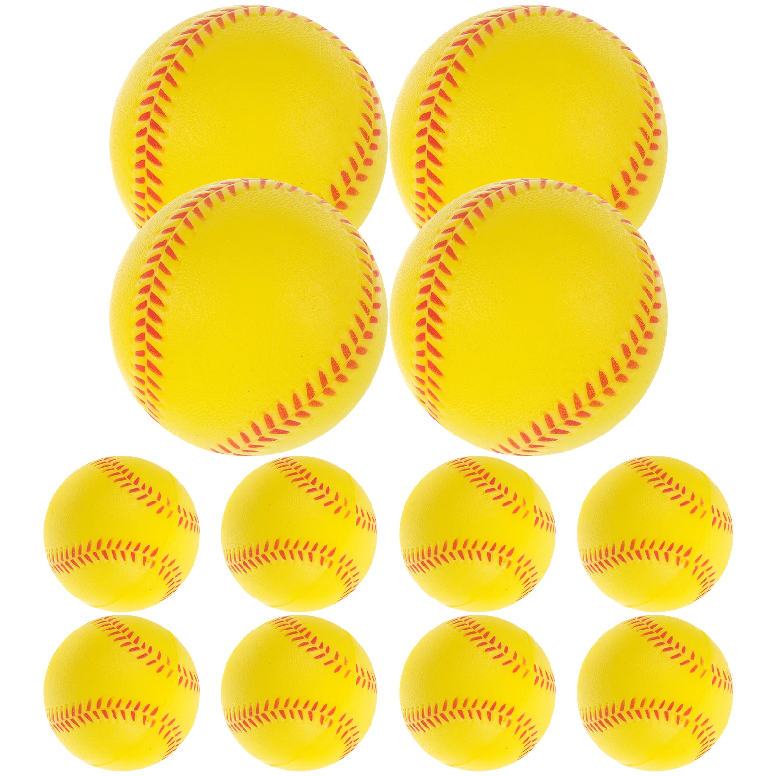 

12pcs PU Baseballs Training Balls Portable Small Baseballs Toys Soft Squeeze Baseballs Fidget Toys