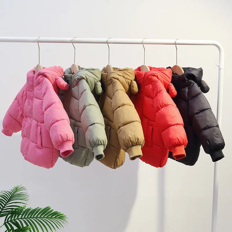 

Пуховик для девочек, куртка, хлопковая ветровка, стильный Теплый утепленный комбинезон, зимняя детская одежда для подростков, 2023