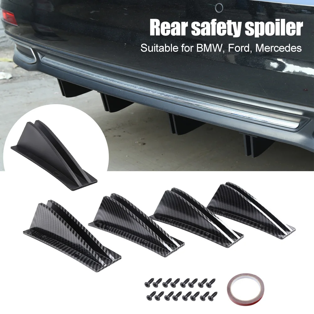 Universal Car Rear Bumper Lip Diffuser ABS Carbon Fiber Shark Fin Triangle Spoiler Anti-collision For BMW Ford Mercedes Porsche
Universal Car Rear Bumper Lip Diffuser ABS Carbon Fiber Shark Fin Triangle Spoiler Anti-collision For BMW Ford Mercedes Porsche