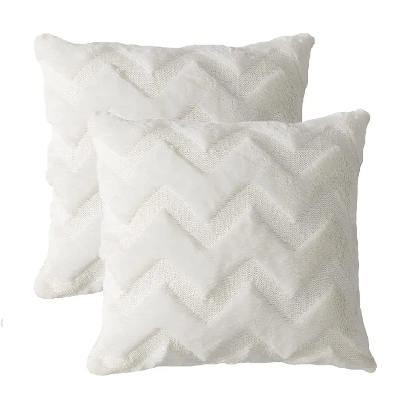 Inyahome Plush Cozy Short Wool Throw Pillow Covers Pack of 2 Decorative Wave Pattern Pillowcases for Couch Sofa Living Room Car
Inyahome Plush Cozy Short Wool Throw Pillow Covers Pack of 2 Decorative Wave Pattern Pillowcases for Couch Sofa Living Room Car