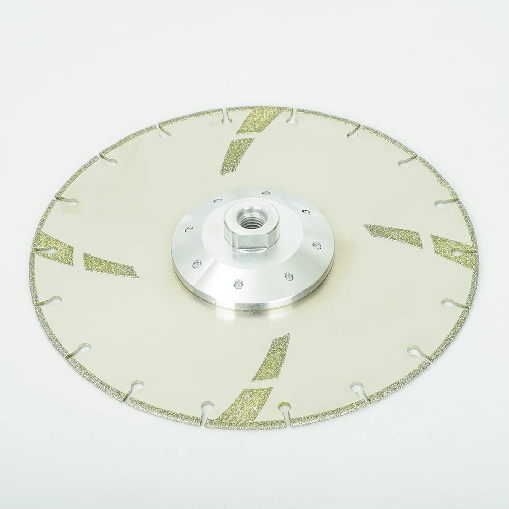 

9 Inch 230mm M14 Flange Electroplated Diamond Cutting Disc Star Stone Concrete Grinding Pad Diamond Cutting Disc With M14 Flange