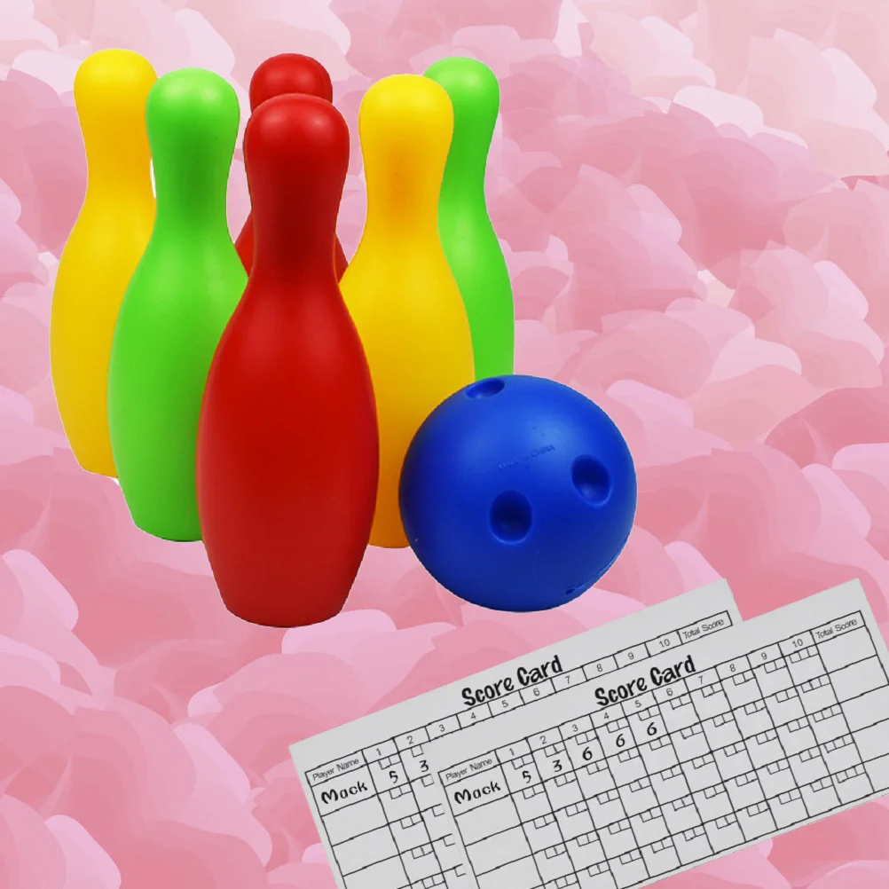 Children Plastic Bowling Toy Entertainment Bowling Funny Bowling Toy Set (Height 19cm, 1pcs Ball, 6pcs Bottles,
Children Plastic Bowling Toy Entertainment Bowling Funny Bowling Toy Set (Height 19cm, 1pcs Ball, 6pcs Bottles,