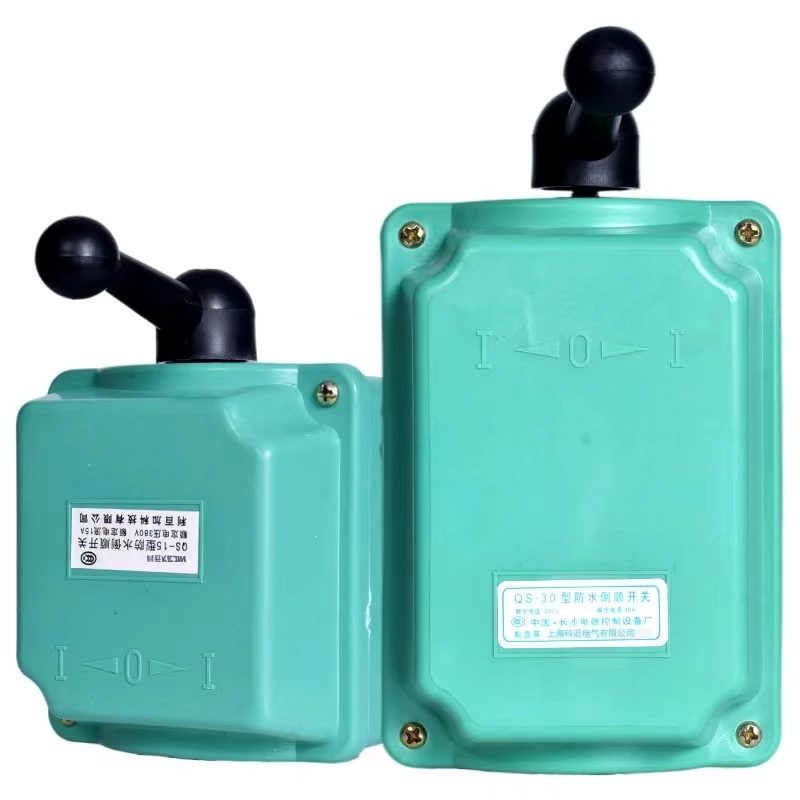 QS-15 QS-30 QS-60 Changeover Switch 380V Forward Stop Reverse Motor Waterproof switch
QS-15 QS-30 QS-60 Changeover Switch 380V Forward Stop Reverse Motor Waterproof switch