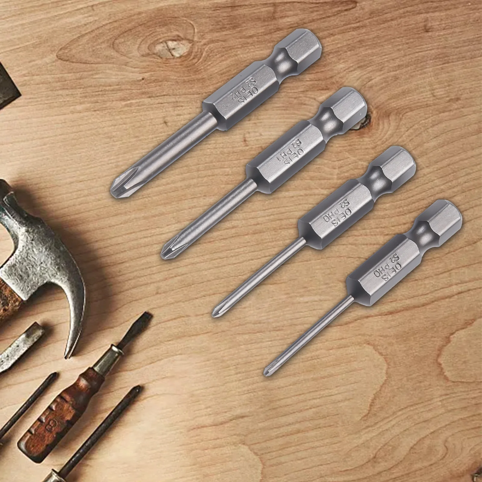 4pcs 6.35mm Hex Shank 50mm Cross Screwdriver Bits Electric Driver Tools Alloy Steel PH00 PH1 PH2 Screwdriver Socket Bit Tools
4pcs 6.35mm Hex Shank 50mm Cross Screwdriver Bits Electric Driver Tools Alloy Steel PH00 PH1 PH2 Screwdriver Socket Bit Tools