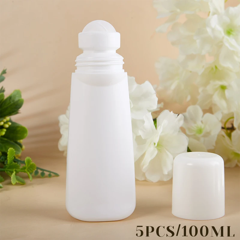 5pcs 100ml Empty Refillable Roll On Bottles Plastic Roller Bottle Leak-proof Cosmetic Containers For Essential Oil Perfumes
5pcs 100ml Empty Refillable Roll On Bottles Plastic Roller Bottle Leak-proof Cosmetic Containers For Essential Oil Perfumes