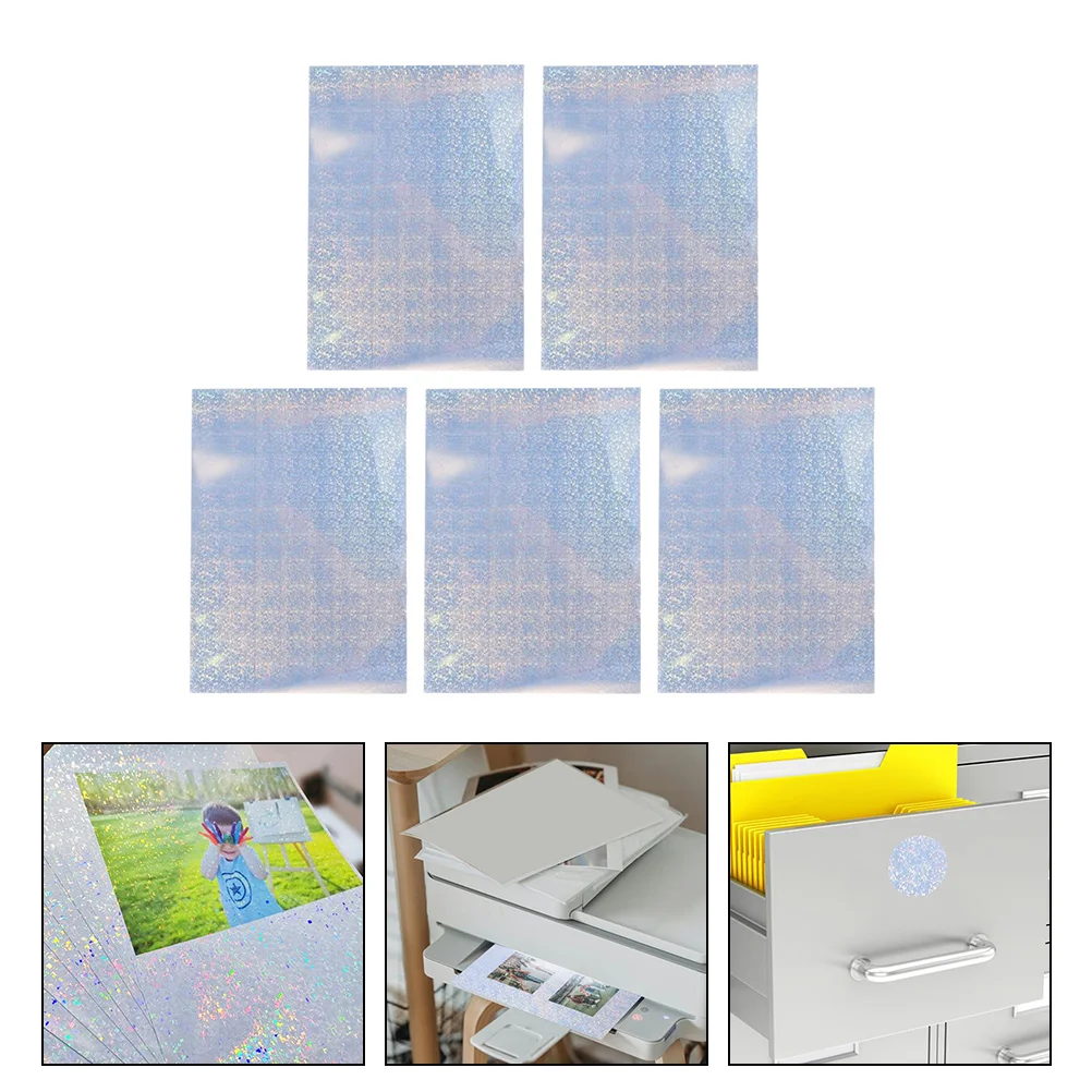 

5 Sheets Printing Paper Photo Waterproof Printer Glossy for Colorful Papers Photographic Studio