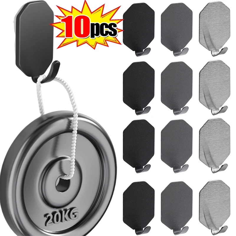 1/10 шт., крепкие самоклеящиеся крючки из нержавеющей стали
1/10 шт., крепкие самоклеящиеся крючки из нержавеющей стали