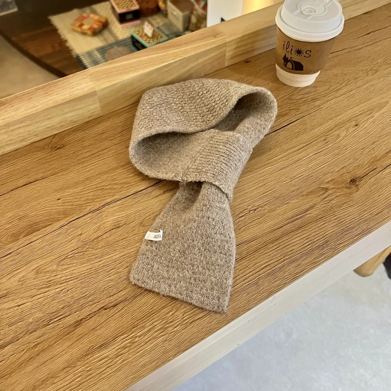 Solid Color Knitted Scarf Winter Lazy Man Cross Short Scarf Women Khaki Warm Scarf For Women 34 Mallzona S66314bae56c14ea794dfe61faff31c4bs Solid Color Knitted Scarf Winter Lazy Man Cross Short Scarf Women Khaki Warm Scarf For Women Mallzona