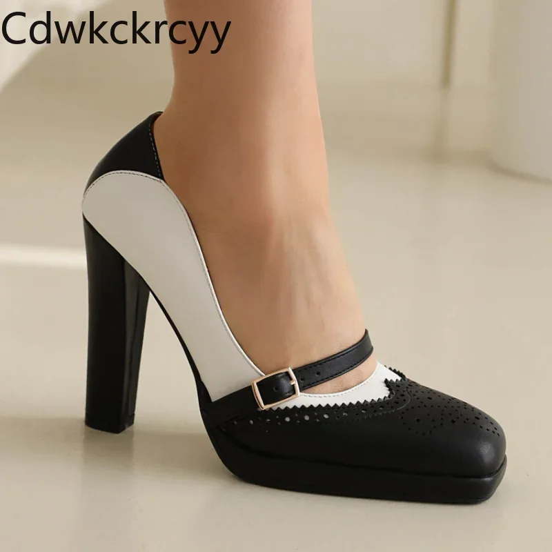 Женские туфли на толстом каблуке, квадратный носок, высокий каблук, разные цвета, модная обувь, весна-осень
Женские туфли на толстом каблуке, квадратный носок, высокий каблук, разные цвета, модная обувь, весна-осень