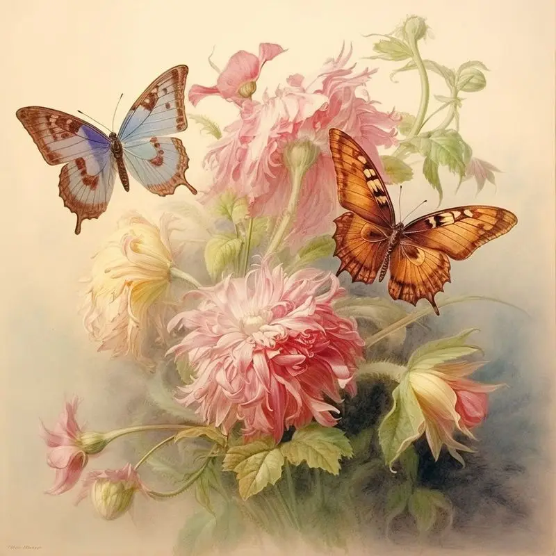 

GATYZTORY алмазная живопись бабочка цветок вышивка мозаика Набор для вышивки крестиком фотография вышивка бисером домашний декор