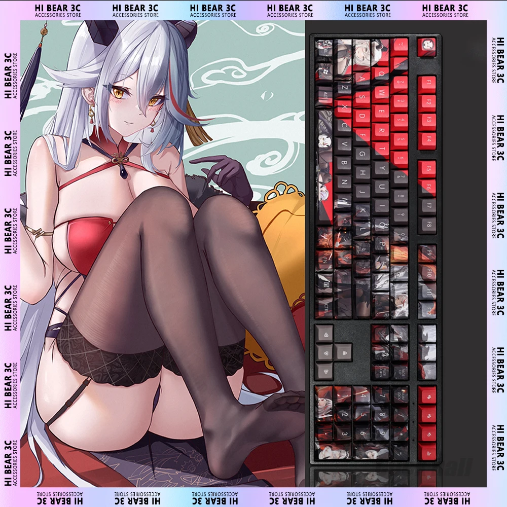 Azur Lane Kms Agir Keycaps Sublimation 108 Key Pbt Keycap Sexy Hentai Custom Mechanical Keyboard Keycaps Set Gamer Accessories
Azur Lane Kms Agir Keycaps Sublimation 108 Key Pbt Keycap Sexy Hentai Custom Mechanical Keyboard Keycaps Set Gamer Accessories