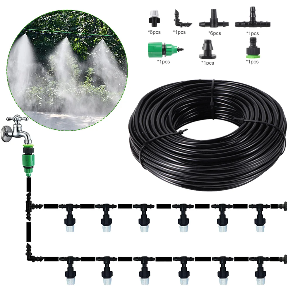 5-20m Fog Nozzle Irrigation Kit System Misting Automatic Watering Hose Spray Head Kit for Garden Plant Lawn Patio
5-20m Fog Nozzle Irrigation Kit System Misting Automatic Watering Hose Spray Head Kit for Garden Plant Lawn Patio