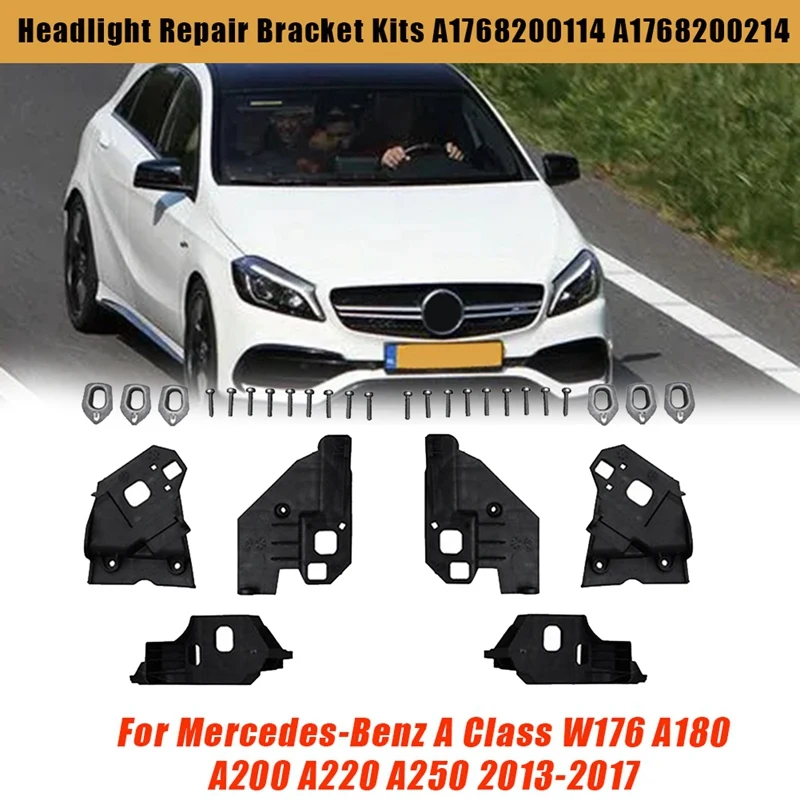 Комплект для ремонта кронштейна передней фары для Mercedes-Benz A Class W176 A 180 2013-2017 фиксированный держатель винтовые запасные аксессуары
Комплект для ремонта кронштейна передней фары для Mercedes-Benz A Class W176 A 180 2013-2017 фиксированный держатель винтовые запасные аксессуары