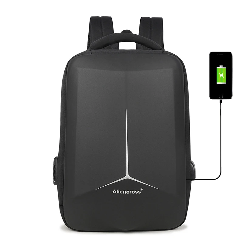 

Men USB Charging Anti-theft Backpack 15.6 inch Laptop Backpacks Hard Shell Schoolbag for Teenager Waterproof Male Travel Bag