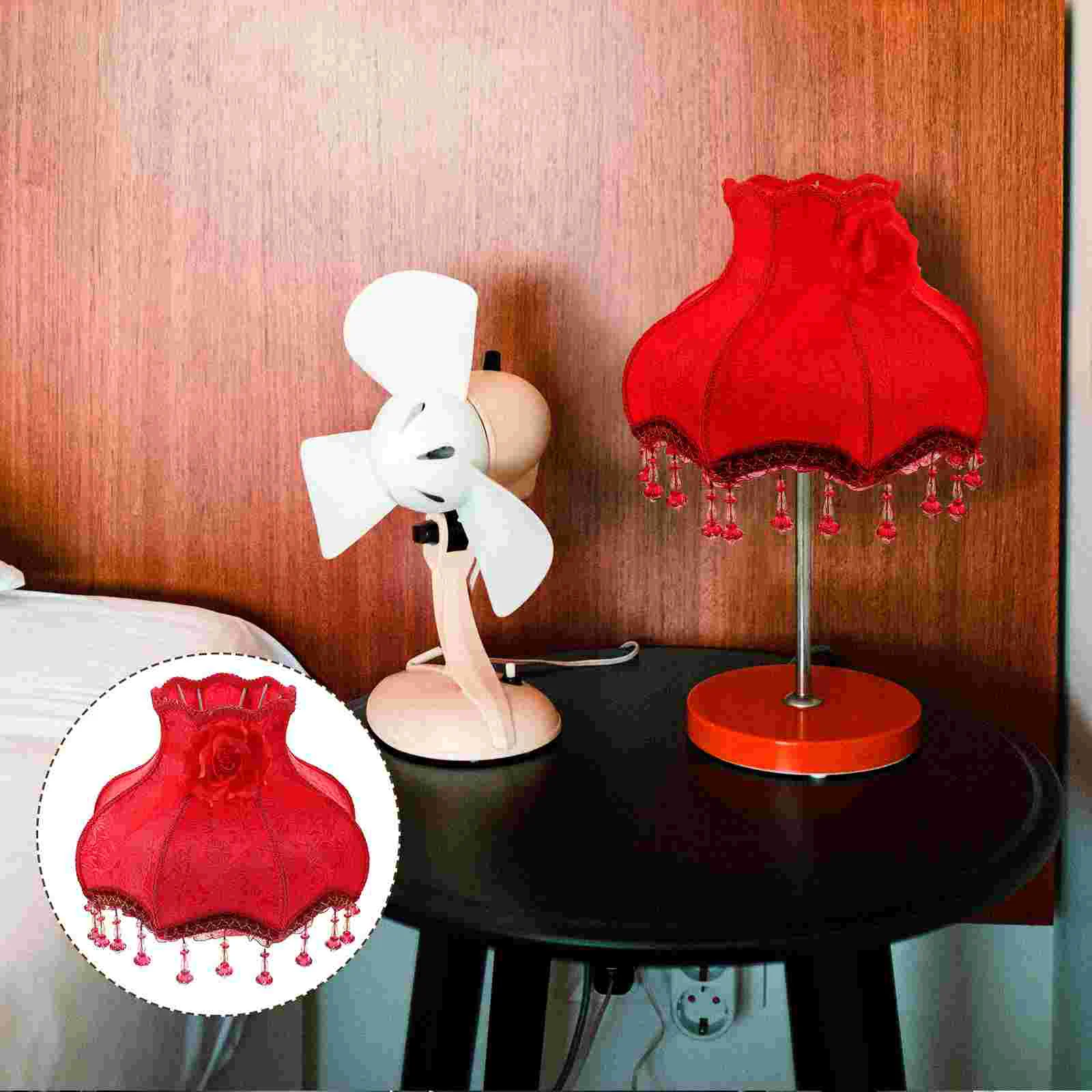 

Lamp Lampshade Shade Cloth Light Cover Drum Wall Art Small Clip Chandelier Lace Home Bulb Shades Accessory Minitable