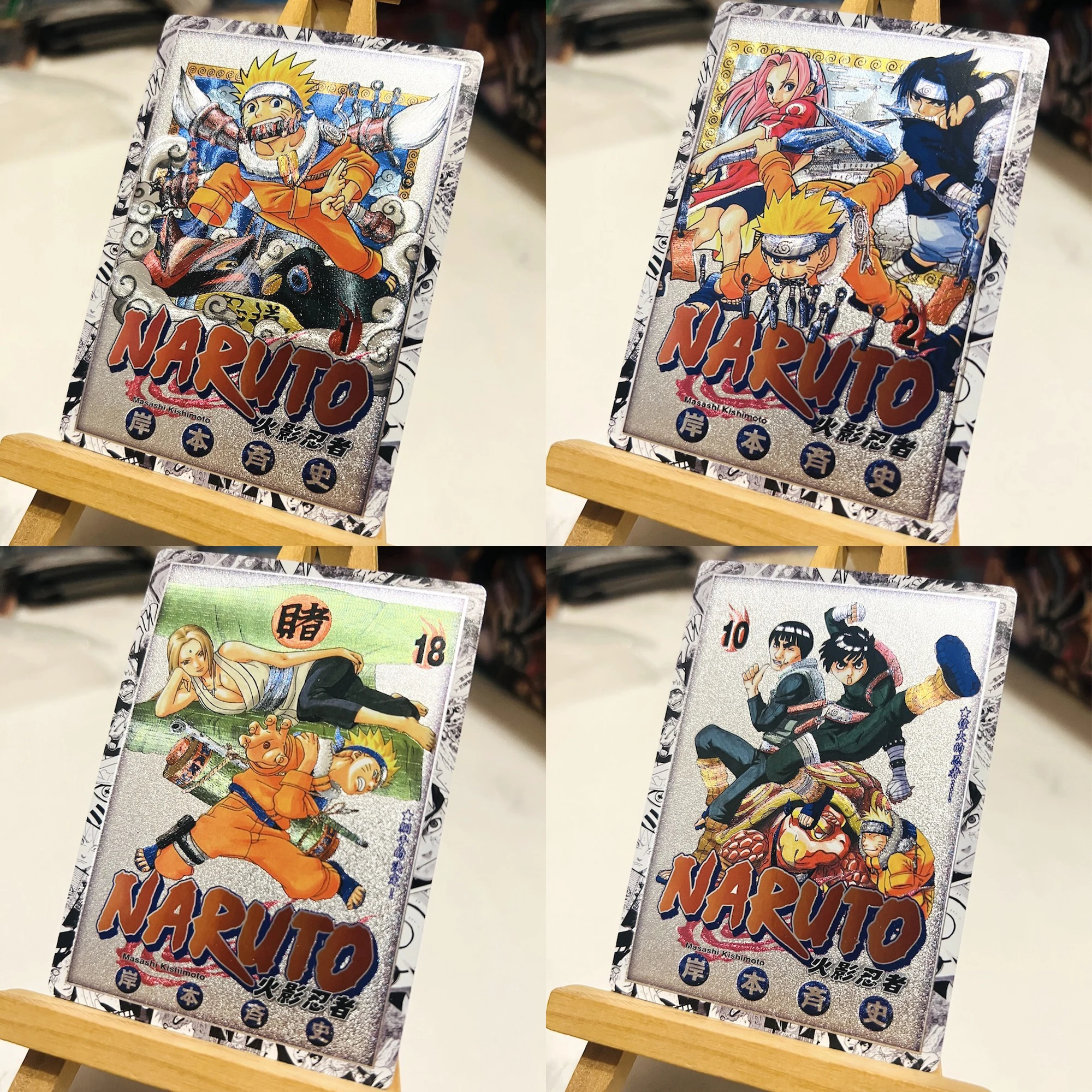 

18Pcs/set NARUTO Flash Card Uzumaki Naruto Uchiha Sasuke Haruno Sakura Diy Gift Toy Game Anime Collection Cards
