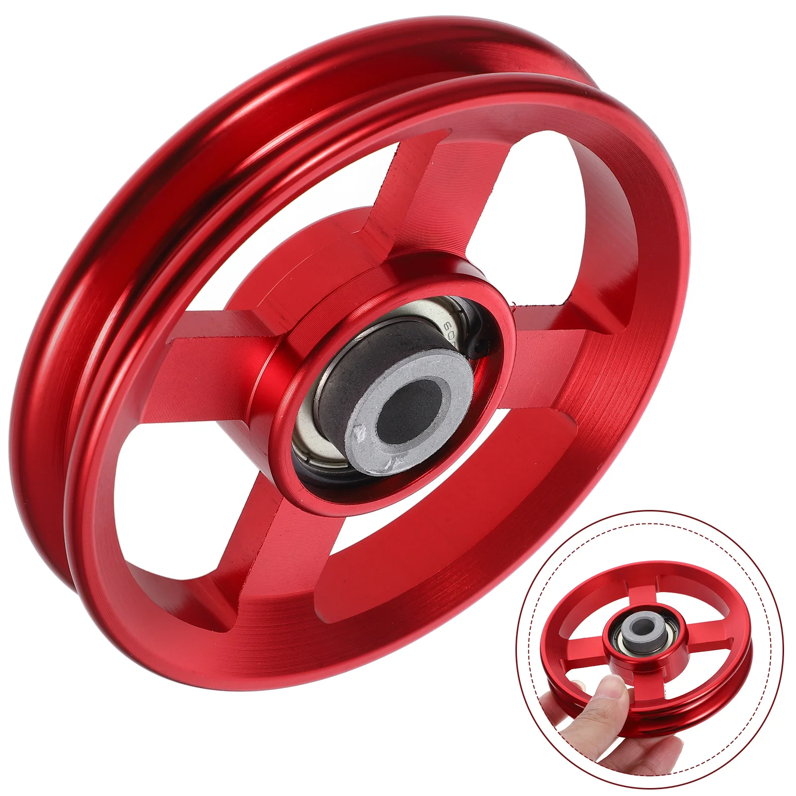 Practical Fitness Pulley Professional Aluminum Alloy Sturdy Universal Pulley Home Fitness Gym Replacement Accessories
Practical Fitness Pulley Professional Aluminum Alloy Sturdy Universal Pulley Home Fitness Gym Replacement Accessories