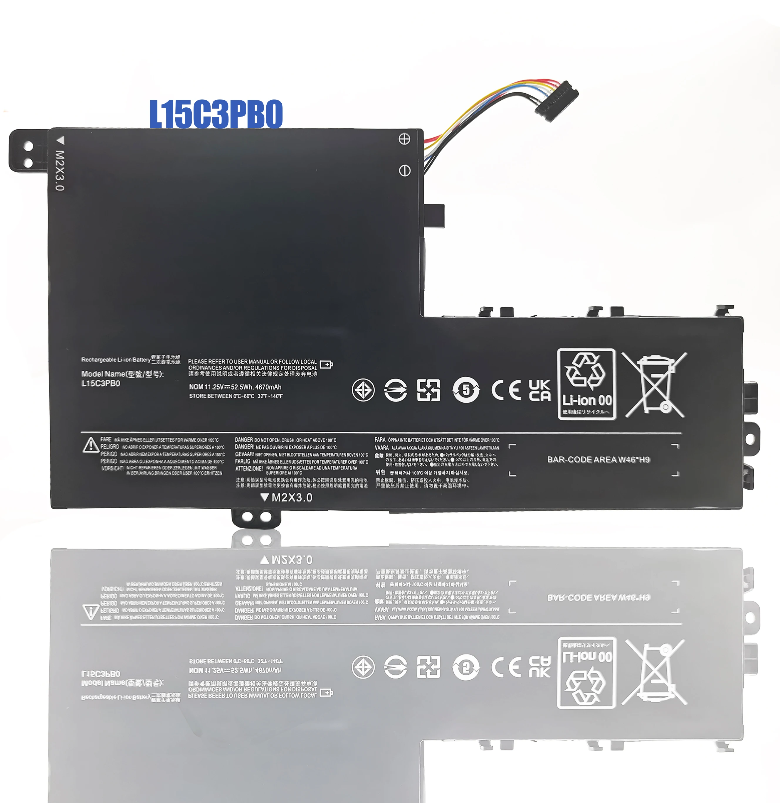 Сменный аккумулятор для ноутбука 4500 мАч L15M3PB0 для Lenovo Chao 7000 7000-14 7000-14IKBR 15AST L15L3PB0 L15C3PB1
Сменный аккумулятор для ноутбука 4500 мАч L15M3PB0 для Lenovo Chao 7000 7000-14 7000-14IKBR 15AST L15L3PB0 L15C3PB1