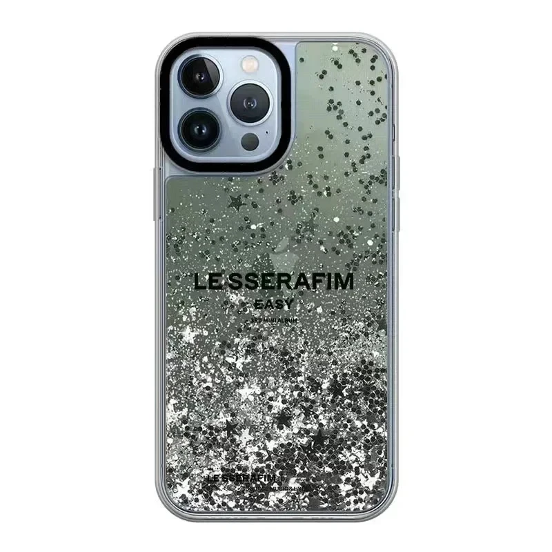 Kpop Transparent Border Silver Quicksand Pattern iPhone 11 12 13 14 15 Pro Max Protective Case
Kpop Transparent Border Silver Quicksand Pattern iPhone 11 12 13 14 15 Pro Max Protective Case