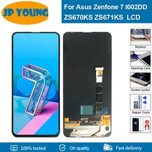 Écran tactile Lcd AMOLED, 6.67 pouces, pour Asus Zenfone 7 ZS670KS, Original=