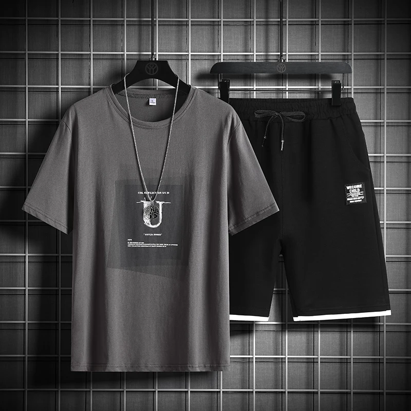 2024 Summer Sets Mens Casual Two Pieces Sportswear Breathable Fashion Printing Cotton Mens Short Set T-shirt+Shorts Running Suit
2024 Summer Sets Mens Casual Two Pieces Sportswear Breathable Fashion Printing Cotton Mens Short Set T-shirt+Shorts Running Suit
