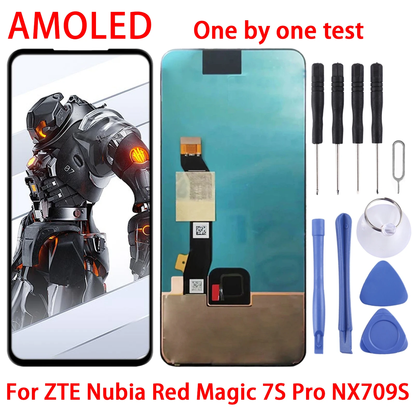 ЖК-экран AMOLED для ZTE Nubia Red Magic 7S Pro NX709S с дигитайзером и полной сборкой
ЖК-экран AMOLED для ZTE Nubia Red Magic 7S Pro NX709S с дигитайзером и полной сборкой