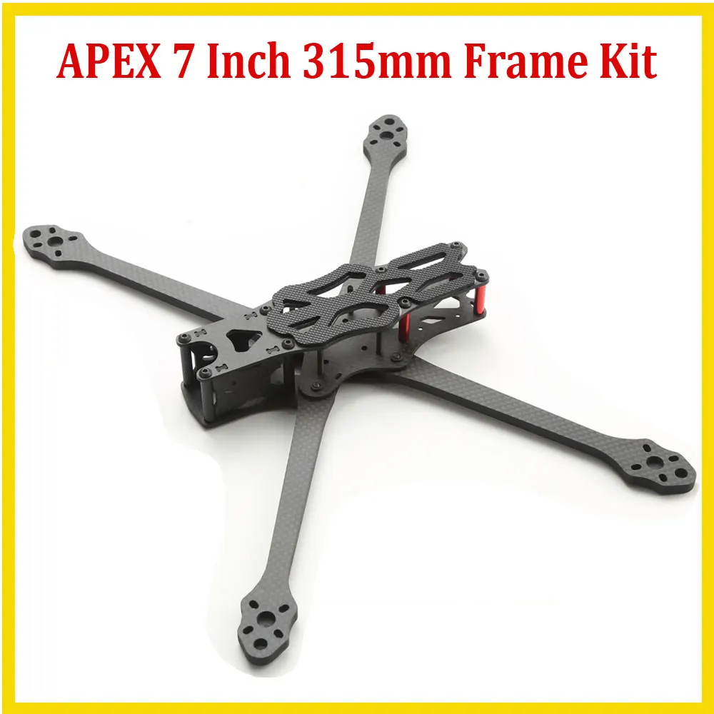 Комплект рамок для квадрокоптера APEX, 7 дюймов, 315 мм, из углеродного волокна, кронштейн 5,5 мм для FPV Freestyle RC Racing Drone DIY 
Комплект рамок для квадрокоптера APEX, 7 дюймов, 315 мм, из углеродного волокна, кронштейн 5,5 мм для FPV Freestyle RC Racing Drone DIY