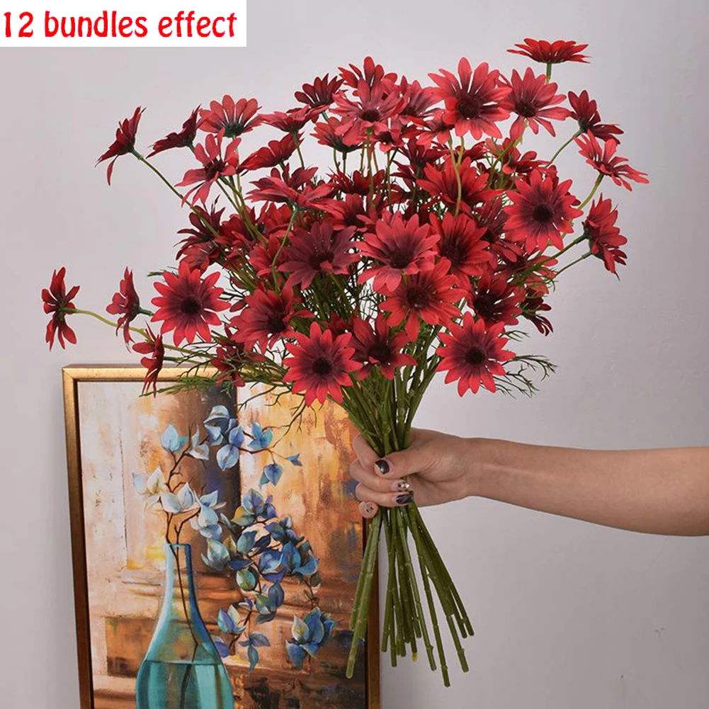 Fake Flowers Bouquet Artificial Bouquet Daisy Flowers Party Plastic Shop Decor Wedding Baby Shower Christening
Fake Flowers Bouquet Artificial Bouquet Daisy Flowers Party Plastic Shop Decor Wedding Baby Shower Christening