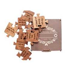 Wood Puzzles Love Letter 12 Reasons Why I Love You 13Pcs Jigsaw Gift for Hubby Wife Couple on Valentine Day Anniversary jeux
Wood Puzzles Love Letter 12 Reasons Why I Love You 13Pcs Jigsaw Gift for Hubby Wife Couple on Valentine Day Anniversary jeux