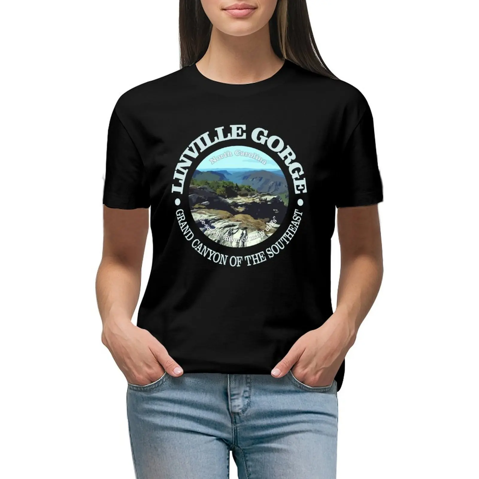 Linville Gorge (rd) T-shirt shirts graphic tees cute tops t-shirt dress for Women graphic 
Linville Gorge (rd) T-shirt shirts graphic tees cute tops t-shirt dress for Women graphic