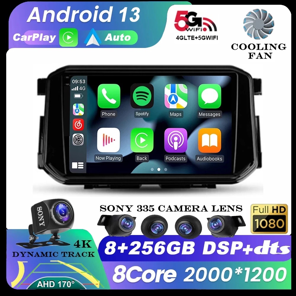 Android 13 Auto Carplay For Nissan Terra Xterra 2018 - 2022 Car Radio Multimedia 4G+WIFI Video Player GPS Navigazion 360 Camera
Android 13 Auto Carplay For Nissan Terra Xterra 2018 - 2022 Car Radio Multimedia 4G+WIFI Video Player GPS Navigazion 360 Camera