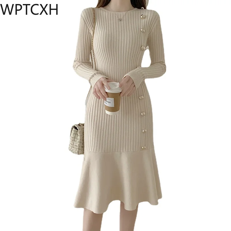 Early spring late autumnThicken Warm Korean Fashion Woman Elegant Clothing Knitted Vintage Dresses Sweater Dress Femme Winter
Early spring late autumnThicken Warm Korean Fashion Woman Elegant Clothing Knitted Vintage Dresses Sweater Dress Femme Winter
