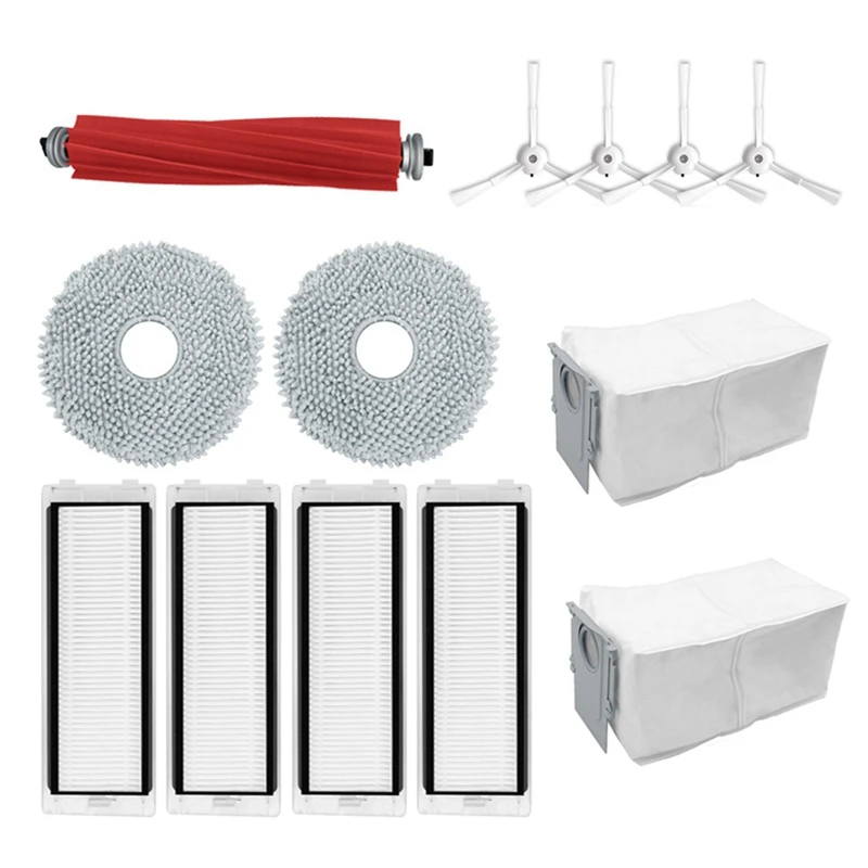 Запчасти для робота-пылесоса Roborock Q Revo /Roborock P10, основная боковая щетка, НЕРА-фильтр, насадка на швабру, тряпка, пылесборник, аксессуары
Запчасти для робота-пылесоса Roborock Q Revo /Roborock P10, основная боковая щетка, НЕРА-фильтр, насадка на швабру, тряпка, пылесборник, аксессуары