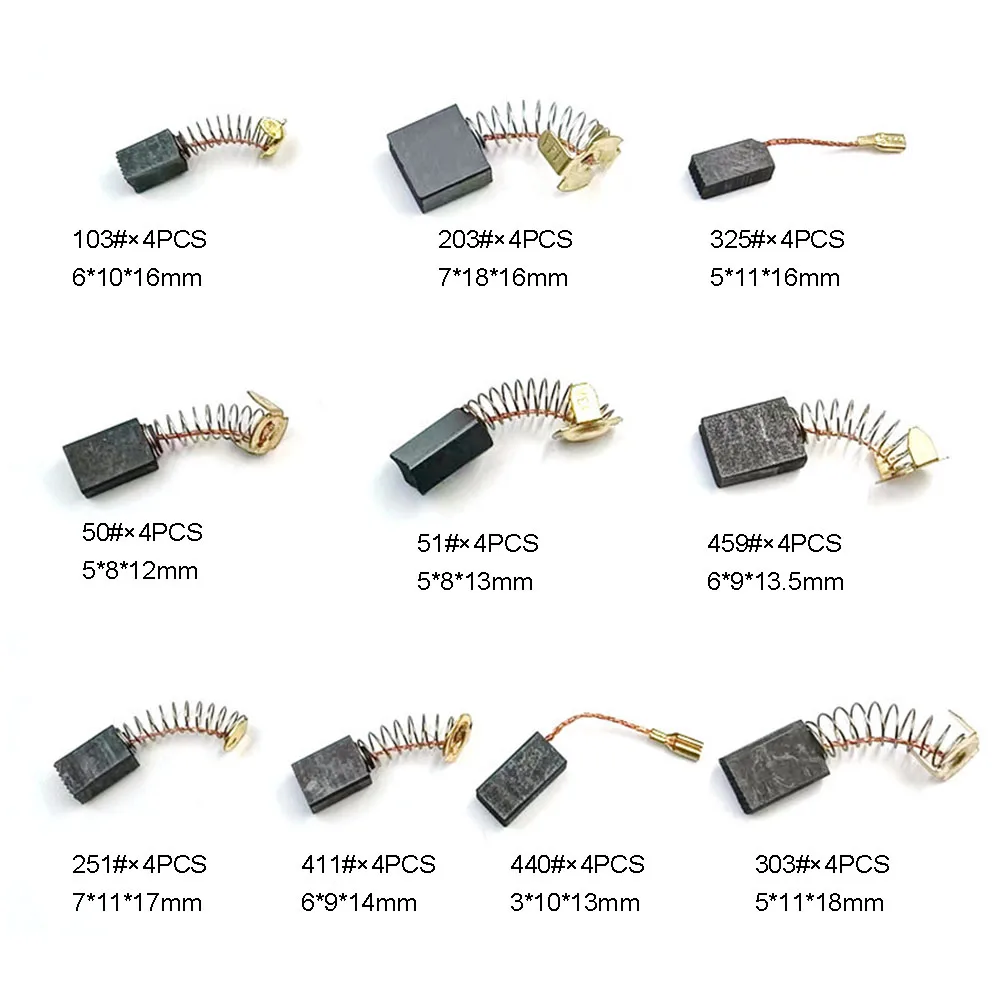 Advanced Set of 40 Carbon Brushes in 10 Sizes Ideal for Mak Power Tools Your Go To Solution for Tool Maintenance
Advanced Set of 40 Carbon Brushes in 10 Sizes Ideal for Mak Power Tools Your Go To Solution for Tool Maintenance