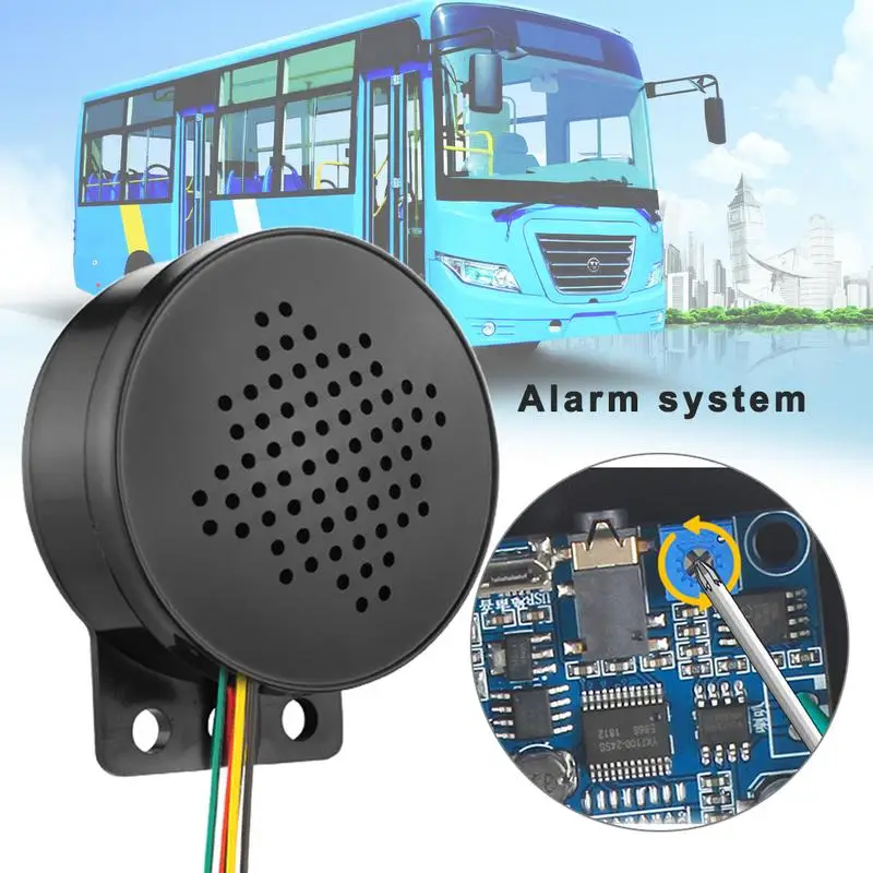 12-24V Car Voice Prompter Four-Channel Trigger Customizable Sounds Easy to Install Alarm Horn Beep Truck Caravan Back up 110dB
12-24V Car Voice Prompter Four-Channel Trigger Customizable Sounds Easy to Install Alarm Horn Beep Truck Caravan Back up 110dB