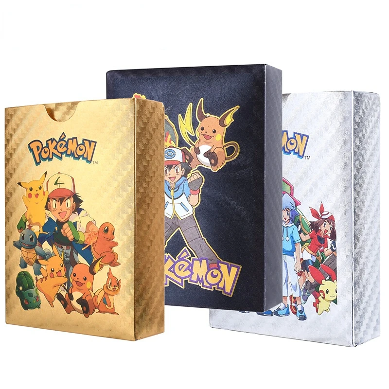 55PCS Pokemon Cards PTCG Energy Card Pokémon Gold Foil Game Card Rare Collection Card Pikachu Charizard Kids Birthday Toy Gifts
55PCS Pokemon Cards PTCG Energy Card Pokémon Gold Foil Game Card Rare Collection Card Pikachu Charizard Kids Birthday Toy Gifts