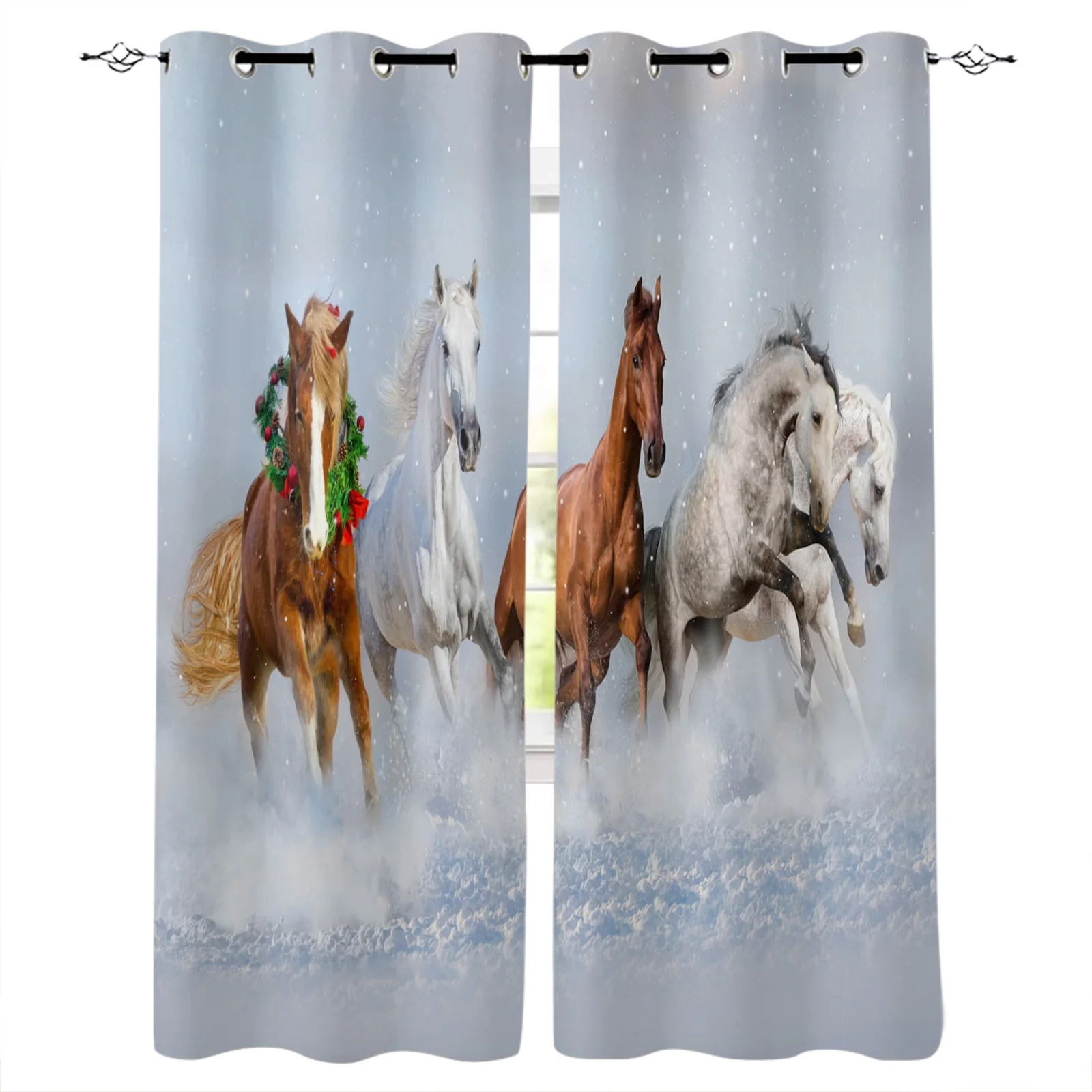 Animal Steed River Running Horse Blackout Curtains Window Curtains for Bedroom Living Room Decor Window Treatments
Animal Steed River Running Horse Blackout Curtains Window Curtains for Bedroom Living Room Decor Window Treatments