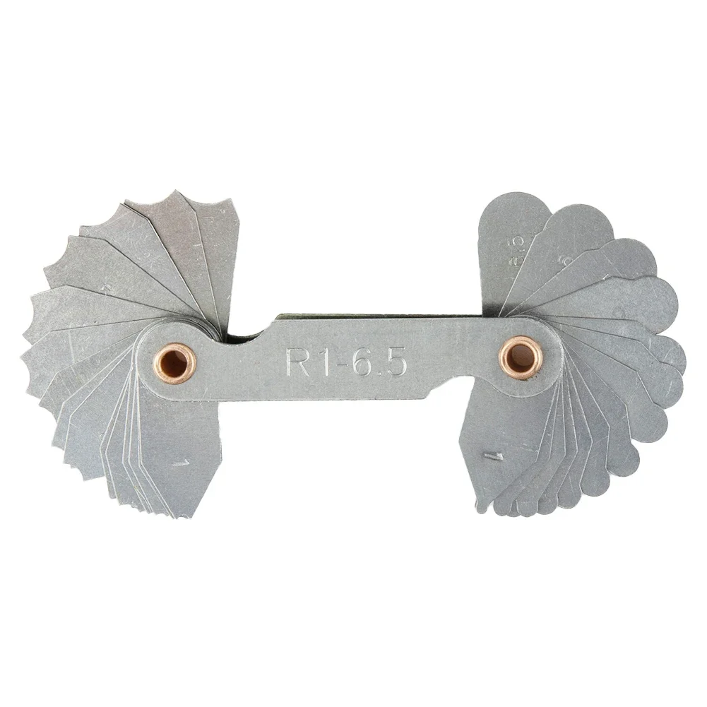 Radius Template R Gauge Radius Gauge Plate Fillet Gauge Measuring Tool Measuring Range R1-6.5 R7-14.5 R15-25 R26-80
Radius Template R Gauge Radius Gauge Plate Fillet Gauge Measuring Tool Measuring Range R1-6.5 R7-14.5 R15-25 R26-80