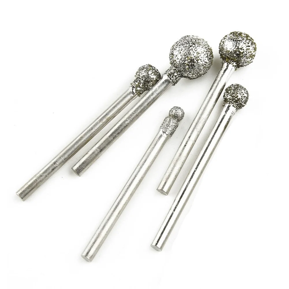 Parts Burr Drill Bit Drill Bits Drill Bits Replacement Accessories Kit Round Ball Tool 3mm Shank 5pcs Diamond Drilling
Parts Burr Drill Bit Drill Bits Drill Bits Replacement Accessories Kit Round Ball Tool 3mm Shank 5pcs Diamond Drilling