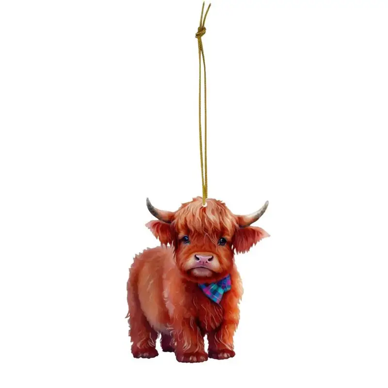 Highland Cow Pendant 2D Acrylic Car Mirror Ornament Charm Decoration Hanging Accessories For Home Car Bag Pack Keychain
Highland Cow Pendant 2D Acrylic Car Mirror Ornament Charm Decoration Hanging Accessories For Home Car Bag Pack Keychain