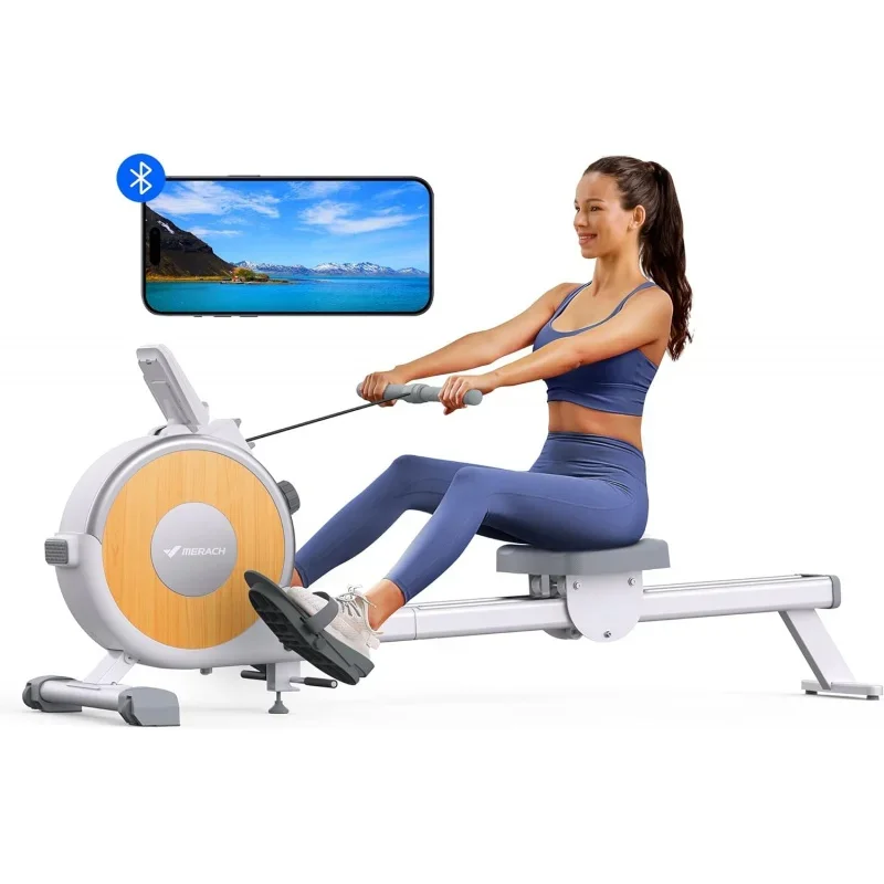 MERACH Rowing Machine, Magnetic Rower Machine for Home, 16 Levels of Quiet Resistance, Dual Slide Rail with Max 350lb Weight
MERACH Rowing Machine, Magnetic Rower Machine for Home, 16 Levels of Quiet Resistance, Dual Slide Rail with Max 350lb Weight