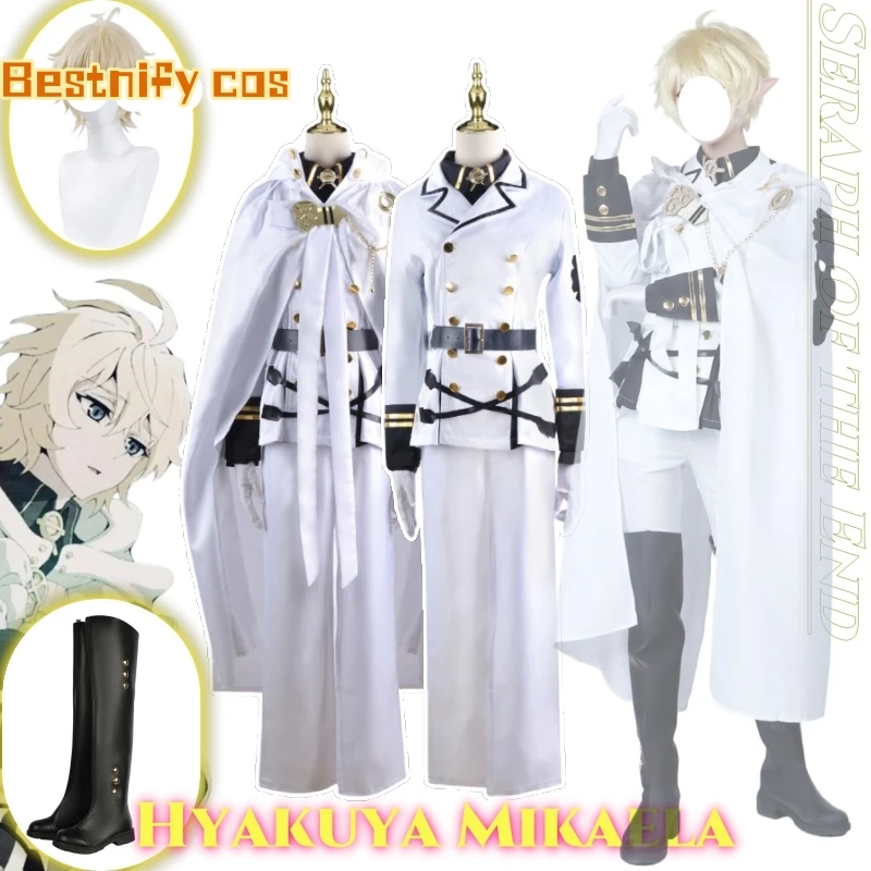 

Mikaela Hyakuya Cosplay Anime Seraph Of The End Cosplay Costume Clothes Wig Shoes Uniform Cosplay Mikaela Halloween Party