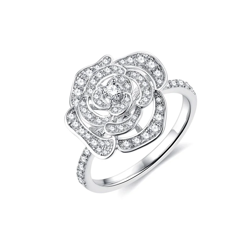 YUESHANG Lefei Fashion Luxury Trendy Classic Moissanite Design Camellia Flower Ring Charm Women s925 Silver Party Jewelry Gift
YUESHANG Lefei Fashion Luxury Trendy Classic Moissanite Design Camellia Flower Ring Charm Women s925 Silver Party Jewelry Gift
