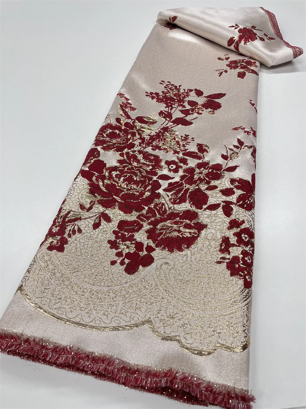 High Quality African Nigerian Gilding Tulle Lace Fabric Embroidery Organza French Lace Jacquard Brocade Lace Fabric QF0718-1
High Quality African Nigerian Gilding Tulle Lace Fabric Embroidery Organza French Lace Jacquard Brocade Lace Fabric QF0718-1