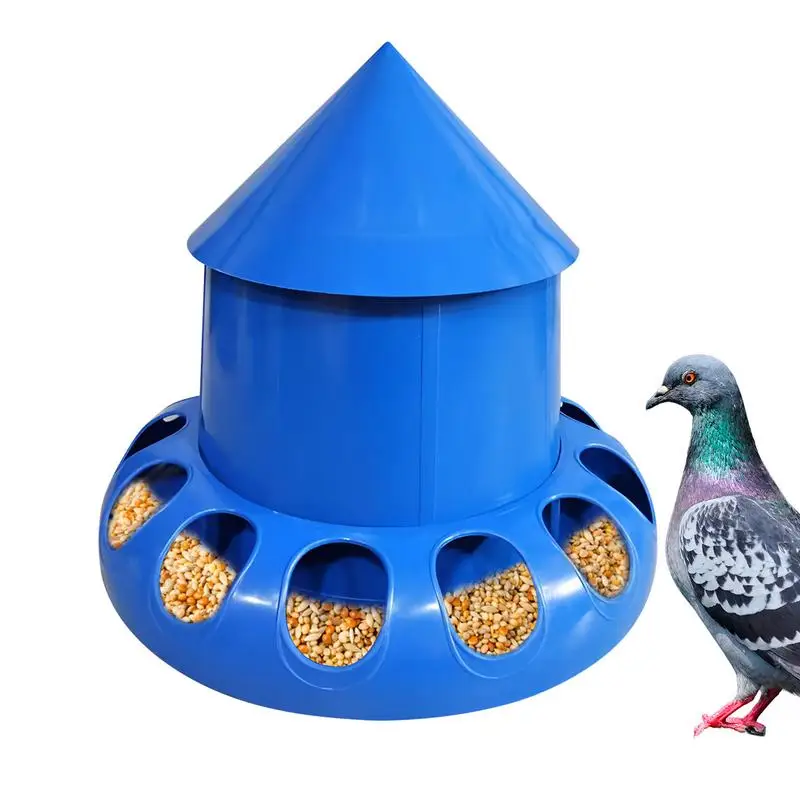 

Pigeon Feeder Automatic Quail Feeding Bucket Poultry Feeder Trough Slot Container Chicken Feeder Food Dispenser Bird Supplies