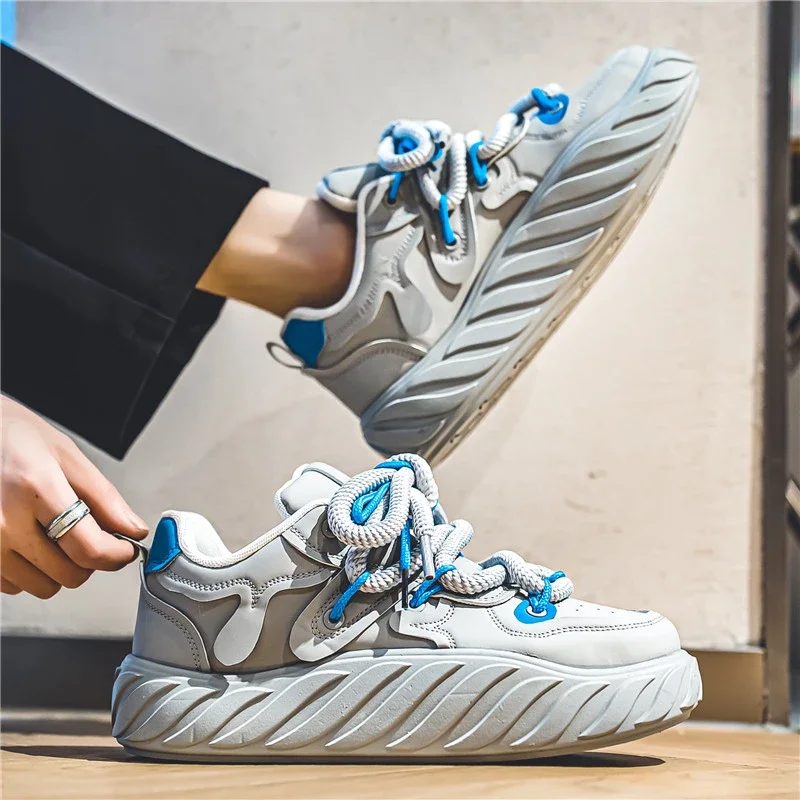 Shoes for Male 2023 Hot Sale Lace Up Men's Vulcanize Shoes Platform Man Sneakers Solid Outdoor Walking PU Men's Casual Shoes
Shoes for Male 2023 Hot Sale Lace Up Men's Vulcanize Shoes Platform Man Sneakers Solid Outdoor Walking PU Men's Casual Shoes