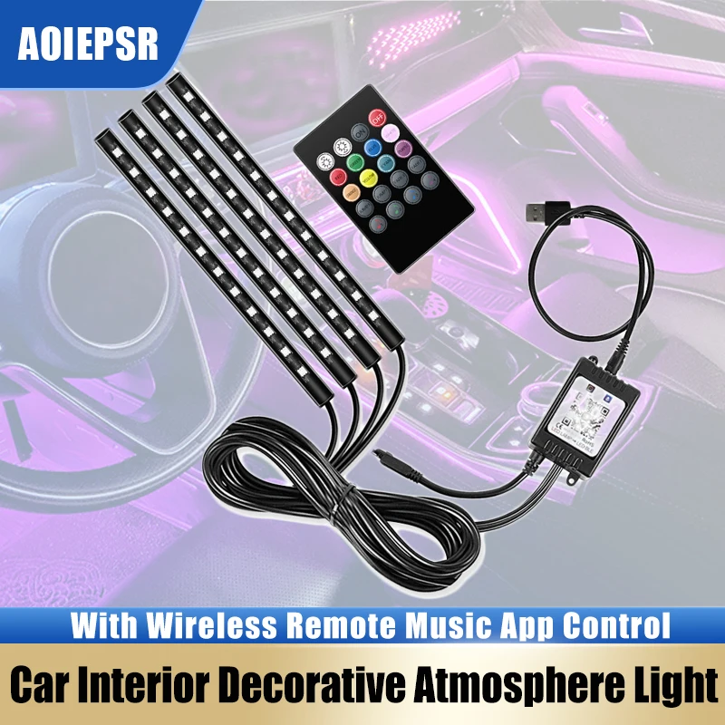 Неоновая Светодиодная лента для подсветки салона автомобиля, Подсветка USB для прикуривателя, управление музыкой, декоративное освещение для авто
Неоновая Светодиодная лента для подсветки салона автомобиля, Подсветка USB для прикуривателя, управление музыкой, декоративное освещение для авто