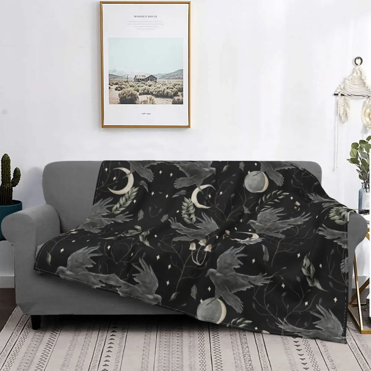 Crow Moon Blanket Warm Fleece Soft Flannel Halloween Spooky Witch Throw Blankets for Bedroom Couch Car Autumn
Crow Moon Blanket Warm Fleece Soft Flannel Halloween Spooky Witch Throw Blankets for Bedroom Couch Car Autumn